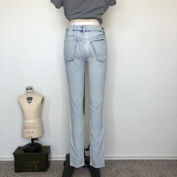 Proenza Schouler PS-J2 Acid Wash Jeans Skinny Ligh - Picture 7 of 10